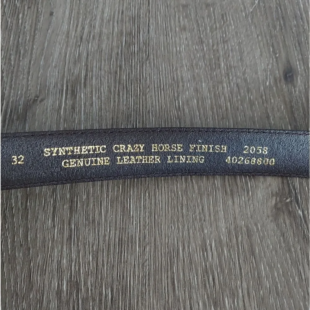 Brown Synthetic Crazy Horse Finish Belt 32
